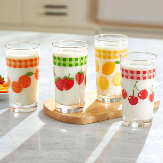 Libbey Vintage Juice Glasses, 11-ounce, Assorted