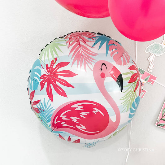 Flamingo Tropical Foil Balloon