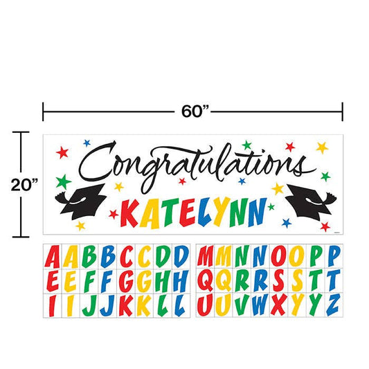 Graduation Giant Party Banner Customizable