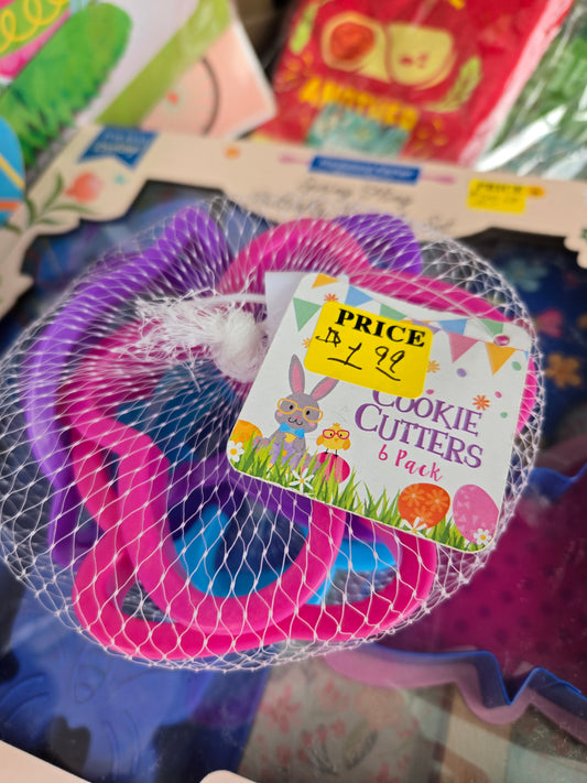Easter Cookie Cutter plastic 6pc