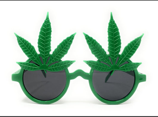 Marijuana Leaf Party Favor Glasses