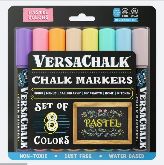 Pastel Liquid Chalk Markers Set of 8 Colors